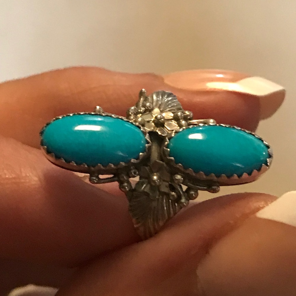 Turquoise ring - sterling - Innmann - SZ 7